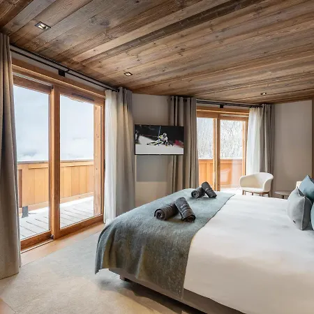 Neuf Avec Piscine, Sauna Et Proche Des Pistes A Village - Fr-1-562-47 Domek alpejski Courchevel